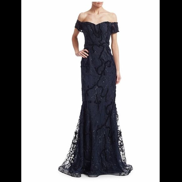 Teri Jon Dresses & Skirts - Teri Jon by Rickie Freeman Off-The-Shoulder Mermaid Gown US 10 $1000